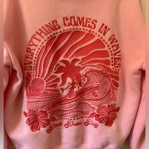 Limited edition pink palm puff hoodie